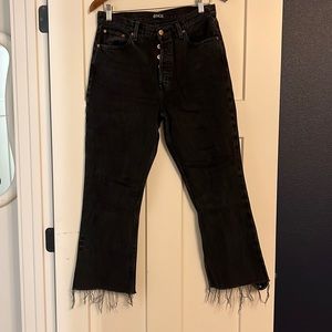 Etica size 28 black denim